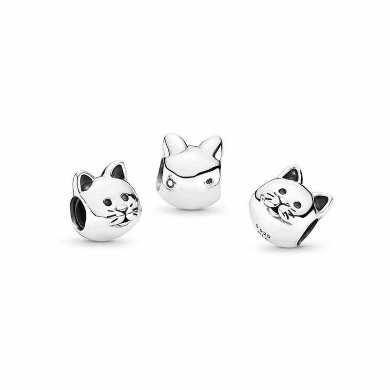 Pandora Curious Cat Charm - Sterling Silver - Canada | IF8004RN